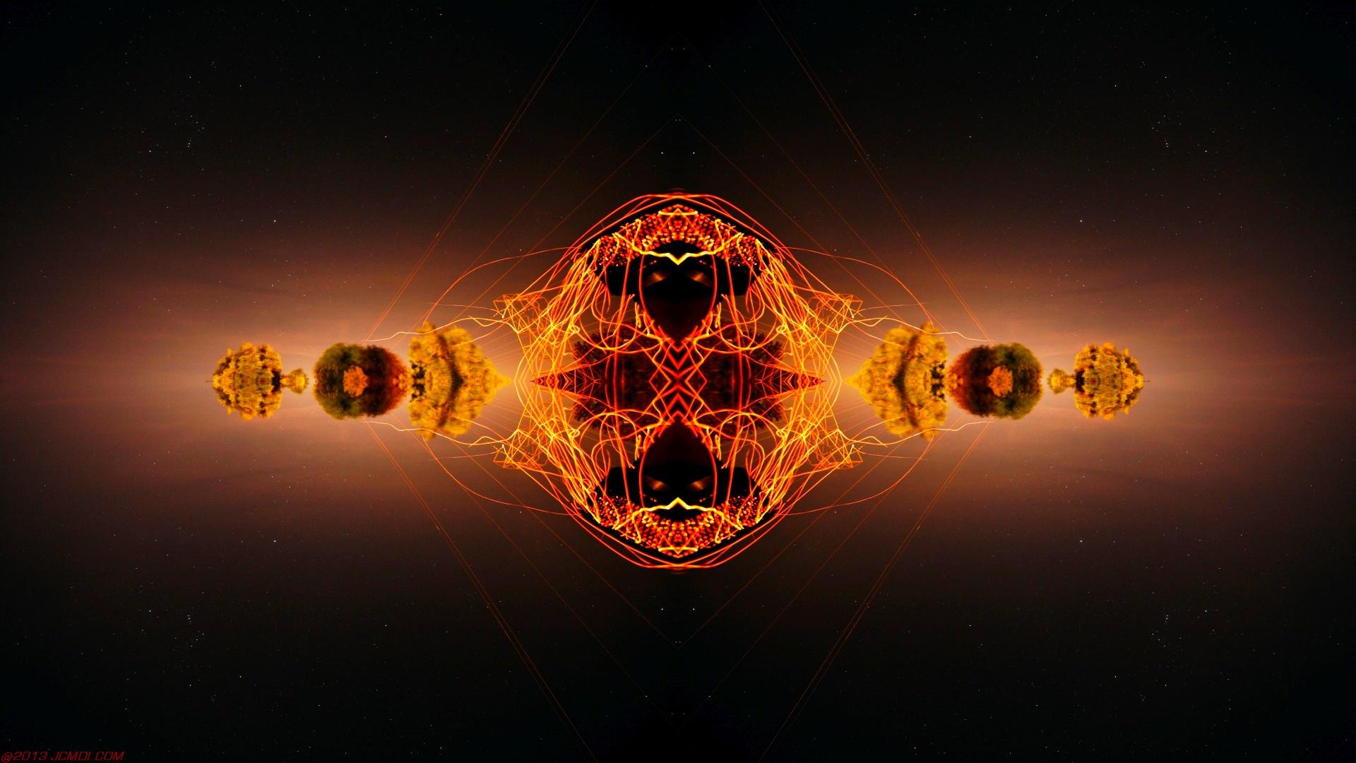 Chimney Sparks Abstract Artwork Timelapse Still Images